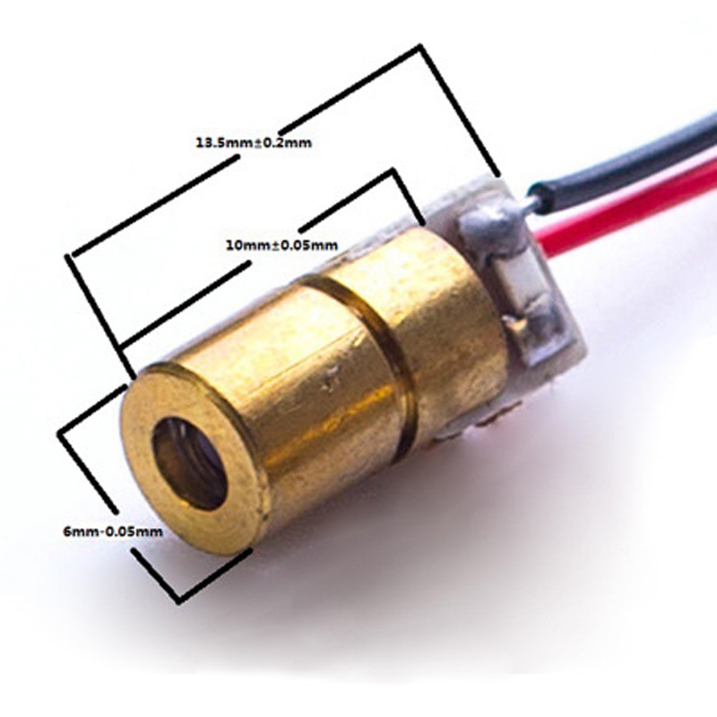 Đầu lazer đỏ 3-5V, chế thiết bị ngắm quang học