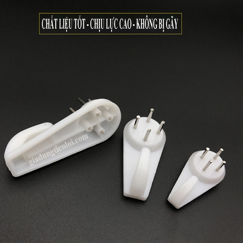 Combo 10 móc đinh treo tường ABS siêu bền và chịu lực