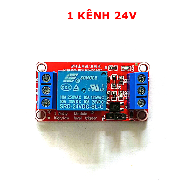 Module Relay 1/2/4 Kênh 5V /12V/24V có opto cách ly - Kích HIGH/LOW