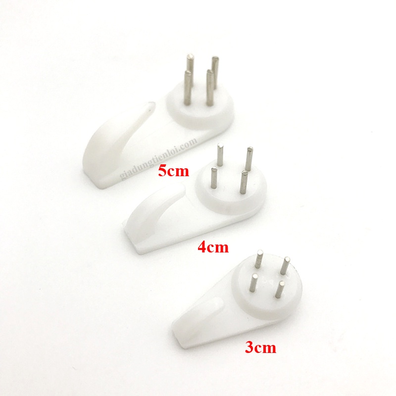 Combo 10 móc đinh treo tường ABS siêu bền và chịu lực