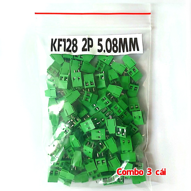 Combo 3 giắc nối dây nguồn domino KF126 KF128 KF301 vặn vít cố định