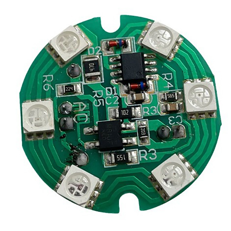 Mạch 6 led RGB nhiều màu sắc điện áp 220V chế đèn sen, đèn cúng, đèn bàn nhỏ