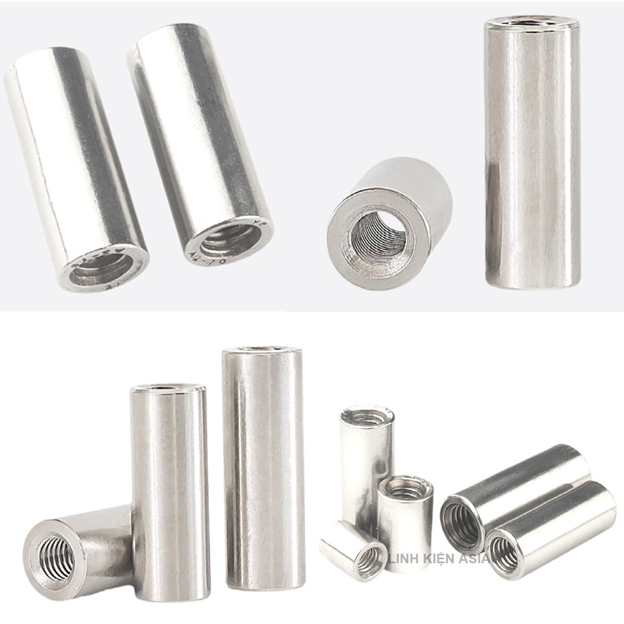 Khớp NỐI TRÒN nối ren trong inox 304 gia công chính xác