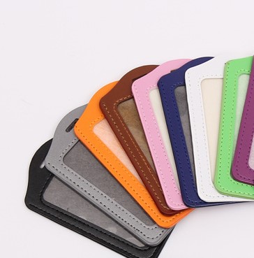 Bao da đựng thẻ dọc 5.4x8.5cm - thẻ đeo bằng da 1 mặt DỌC