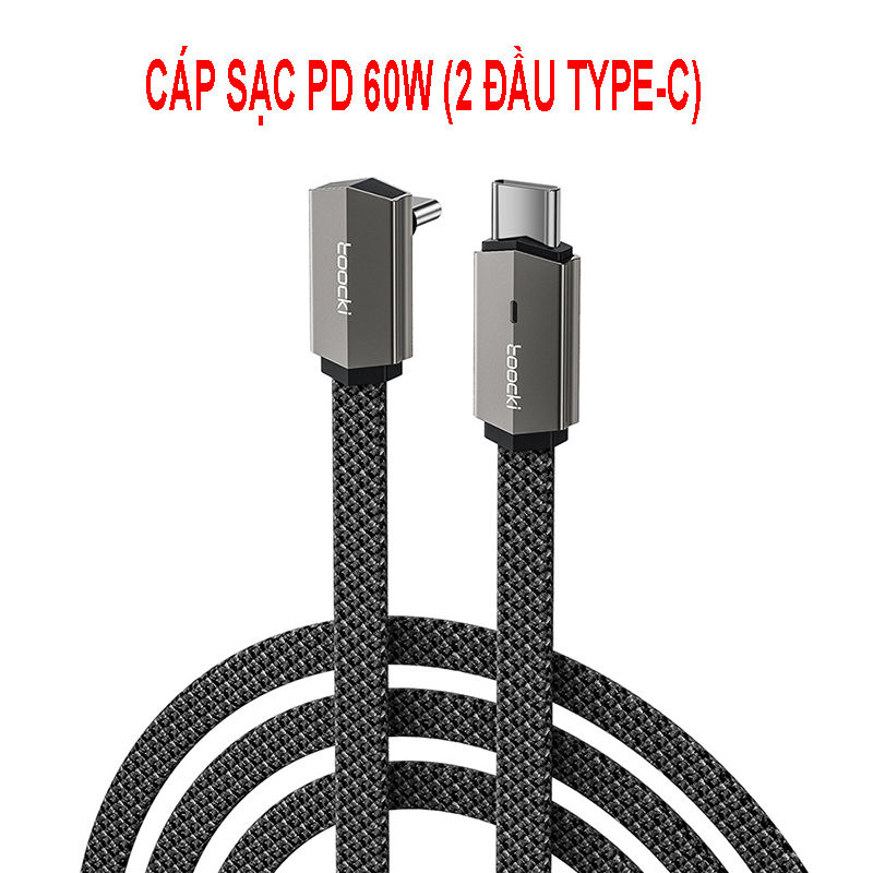 Dây cáp sạc PD 60W dài 1m/2m - cáp sạc nhanh 2 đầu TypeC
