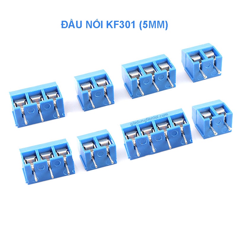 Combo 3 giắc nối dây nguồn domino KF126 KF128 KF301 vặn vít cố định