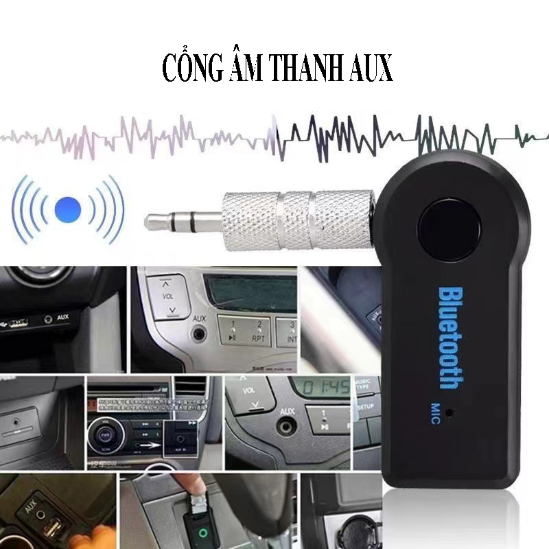 Bộ thu bluetooth 5.0 kết nối 3.5 ly, bộ chuyển đổi âm thanh loa thường thành bluetooth