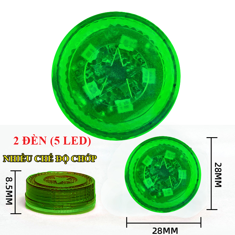 Bộ 2 đèn led nhấp nháy nhiều chế độ cảnh báo xe đi sau khi mở cửa xe hơi ô tô