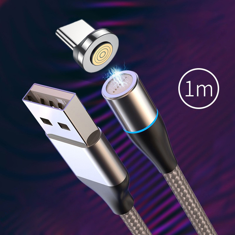 Cáp dữ liệu 7 lõi - sạc nhanh 3A - dây nam châm kết nối điện thoại