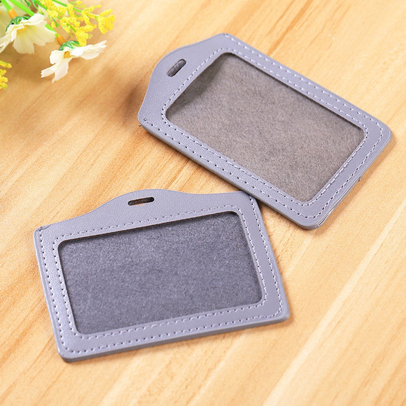 Combo 5 Bao da đựng thẻ ngang 5.4x8.5cm - thẻ đeo bằng da 1 mặt DA - NGANG