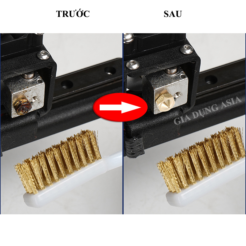 Bộ 2 Bàn Chải Dây Đồng – Làm Sạch Hiệu Quả, Nhỏ Gọn, Đa Năng