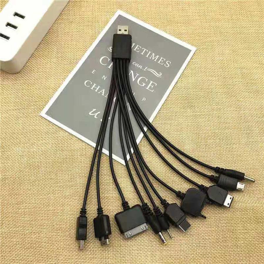 Dây cáp USB chia ra 10 đầu kết nối đa phương tiện