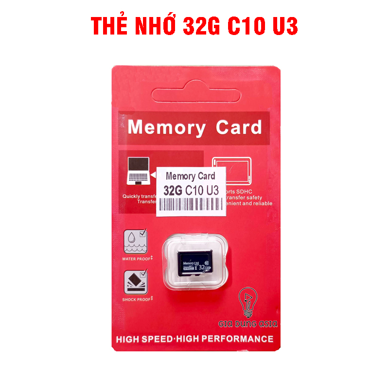 Thẻ nhớ TF (micro-SD) 32G/64G Class 10 - U3 90MB/s điện thoại - camera 4K tốc độ cao