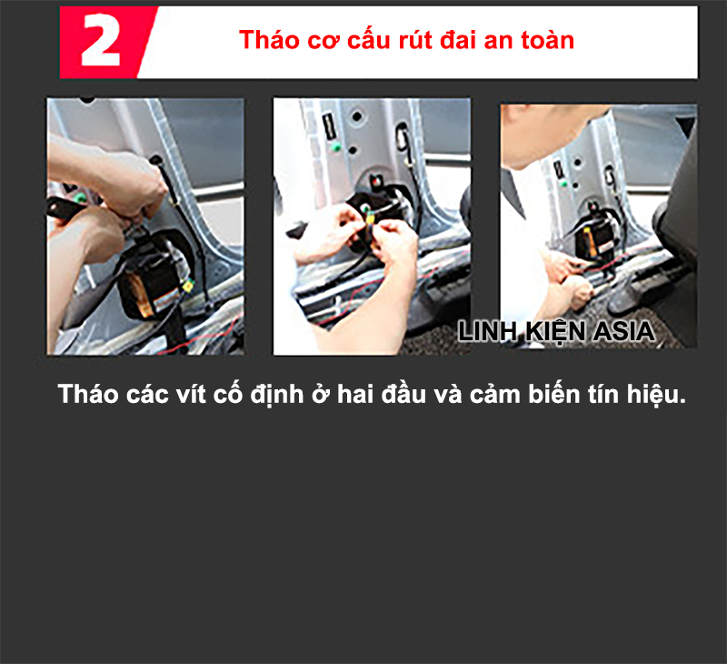 Cuộn dây thay đổi màu sắc sửa chữa dây đai an toàn trên ô tô dài 3,5m