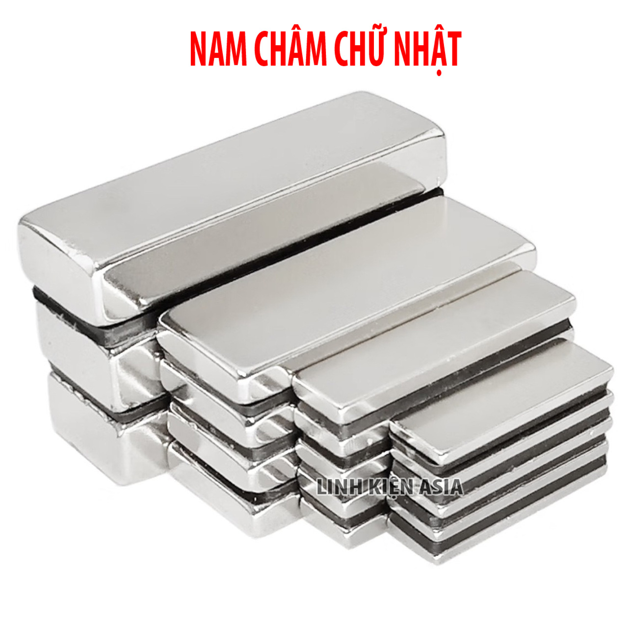 Nam châm NdFeB hình chữ nhật N33-52 sắt boron có độ từ tính mạnh