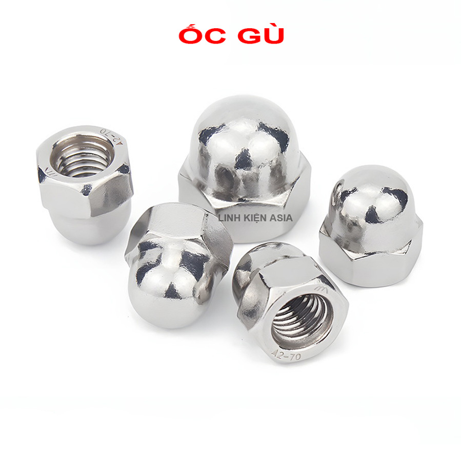 Nắp gù đai ốc bằng thép không gỉ 304 Đai ốc nắp DIN1587