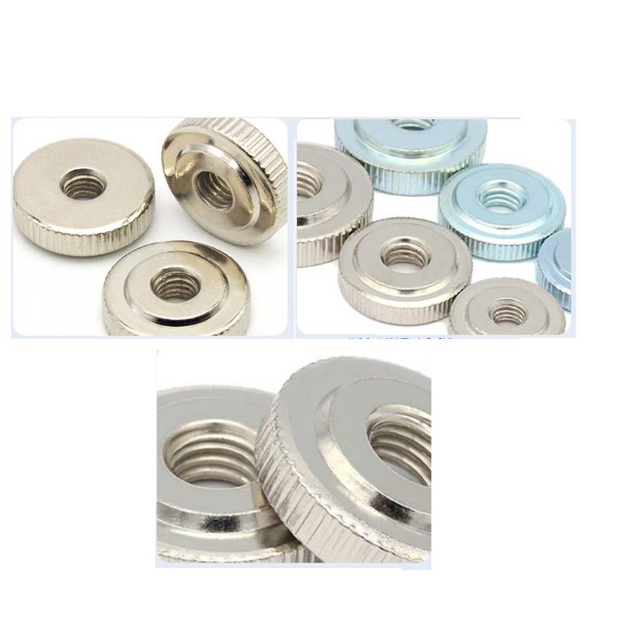 Đai ốc có RÃNH vặn tay GB807 chất liệu thép mạ kẽm