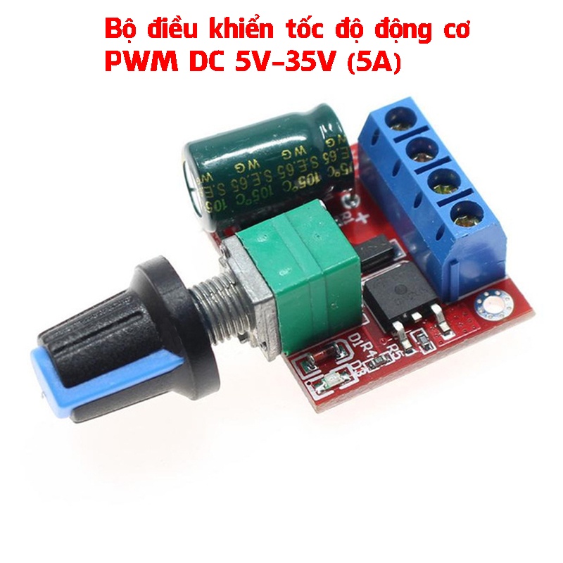 Bộ điều khiển tốc độ động cơ PWM DC 2A-5A-10A-20A Bộ điều chỉnh tốc độ LED Dimmer