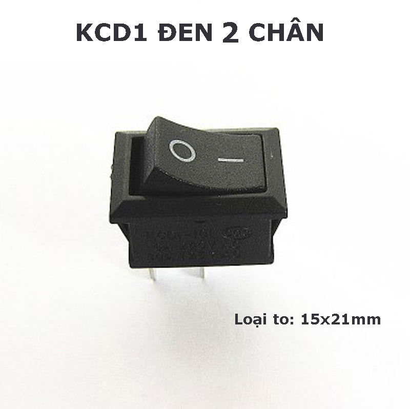 Công tắc rocker KCD1 6A 250V 15x21mm