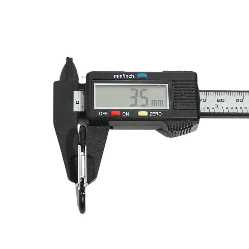 Móc khóa lò xo hợp kim nhôm treo đồ tiện dụng dài 46,5mm (màu ngẫu nhiên)