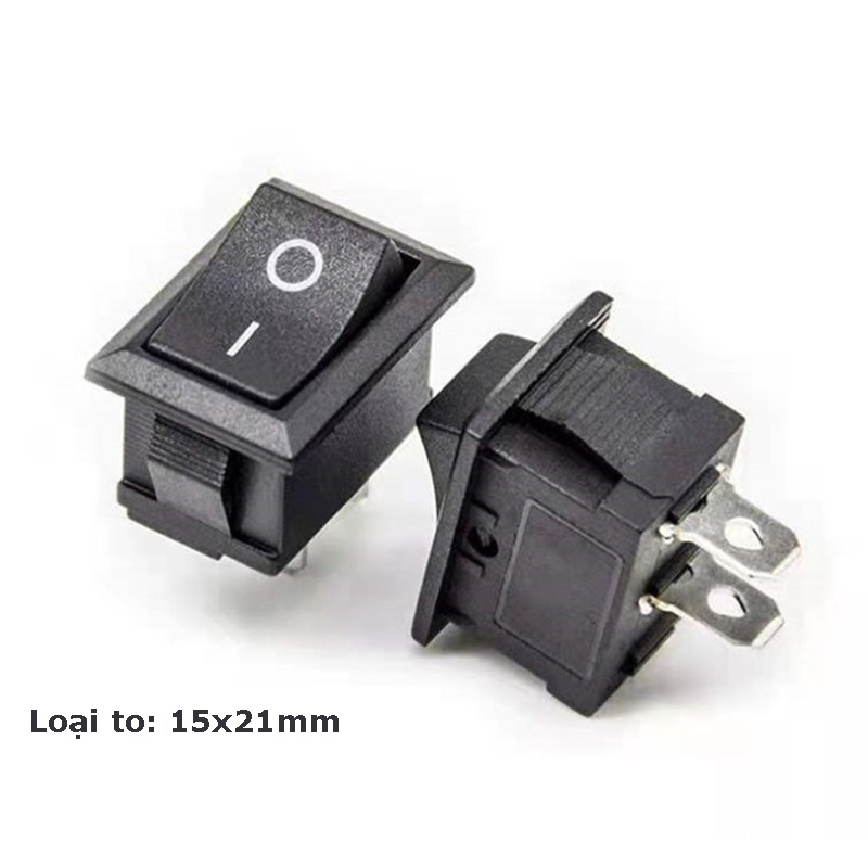 Công tắc rocker KCD1 6A 250V 15x21mm