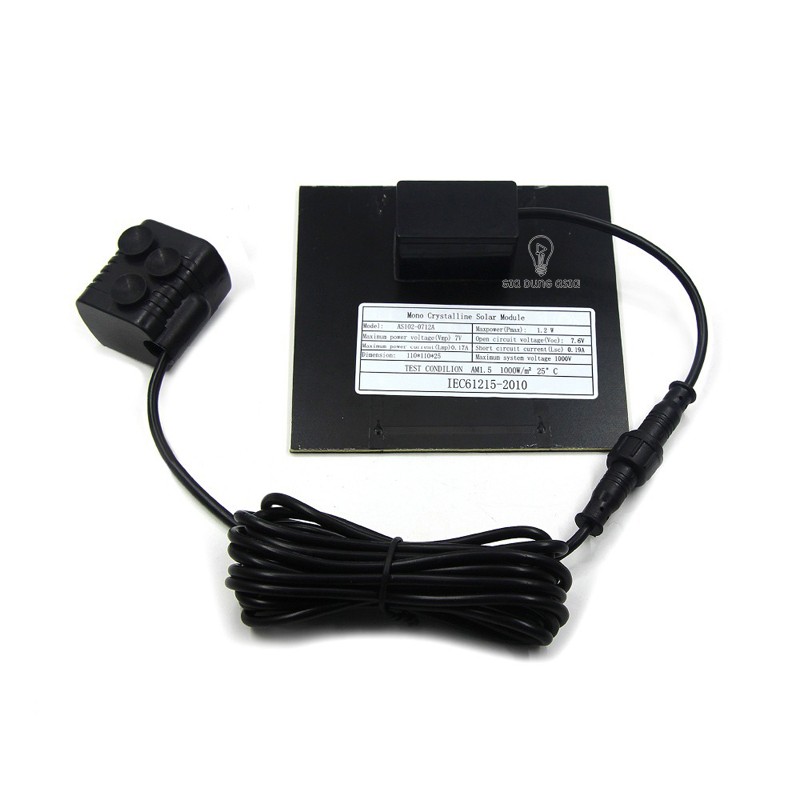 Máy bơm năng lượng mặt trời trang trí hòn non bộ bể cá - đài phun nước mini