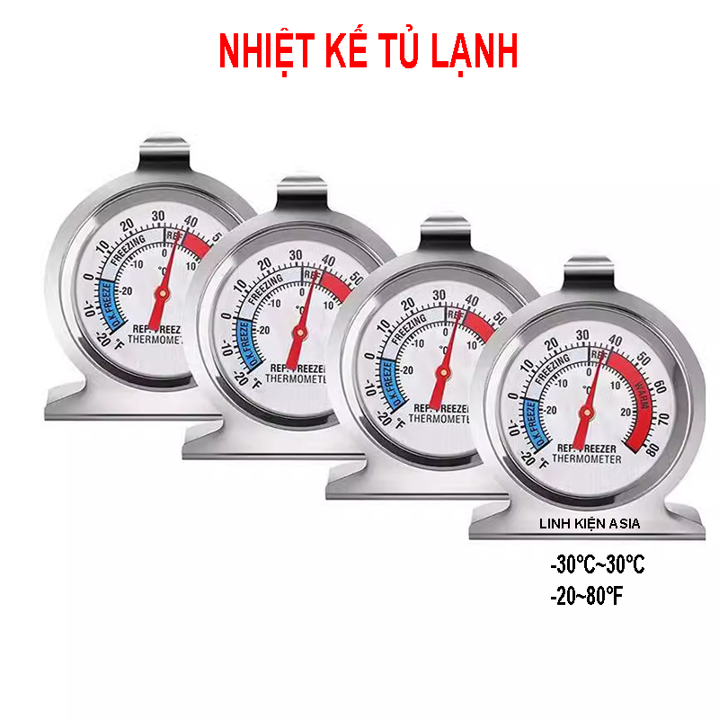 Nhiệt kế TỦ LẠNH đo nhiệt độ -30 độ C đến 30 độ C (-20 độ F đến 80 độ F)