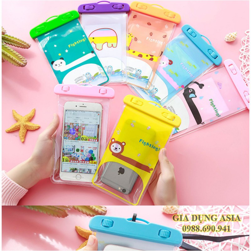 Túi chống nước điện thoại vui nhộn - cảm ứng được