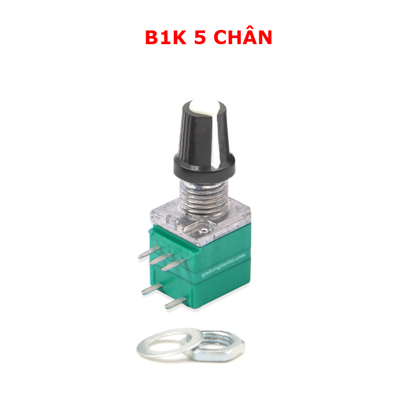 Chiết áp điều khiển volume / Biến trở có công tắc RV097NS đơn 5 chân