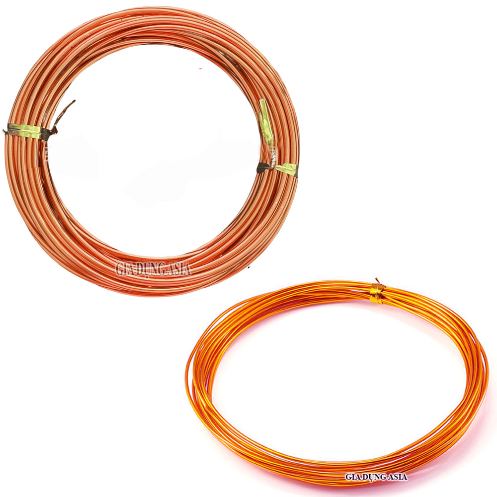 Cuộn 5 mét dây nhôm uốn làm mỹ thuật handmade màu sắc đa dạng