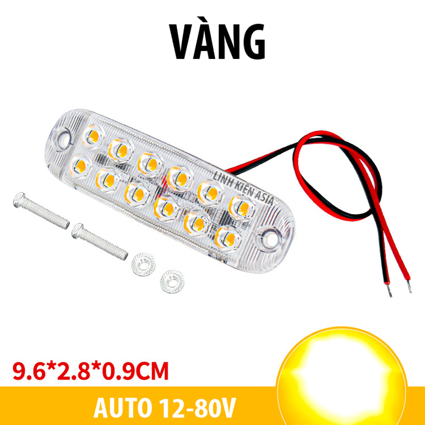Đèn led cảnh báo nhiều màu sắc auto 12-80V đèn chớp flash độ sáng cao