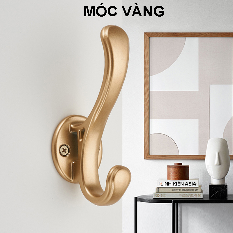 Móc CỔ ĐIỂN thiết kế sang trọng dùng treo quần áo, nón khăn sơn mạ điện bền bỉ
