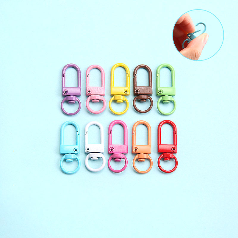 10 Móc khóa CÀNG TÔM hợp kim sơn màu xinh xắn, tự làm phụ kiện handmade