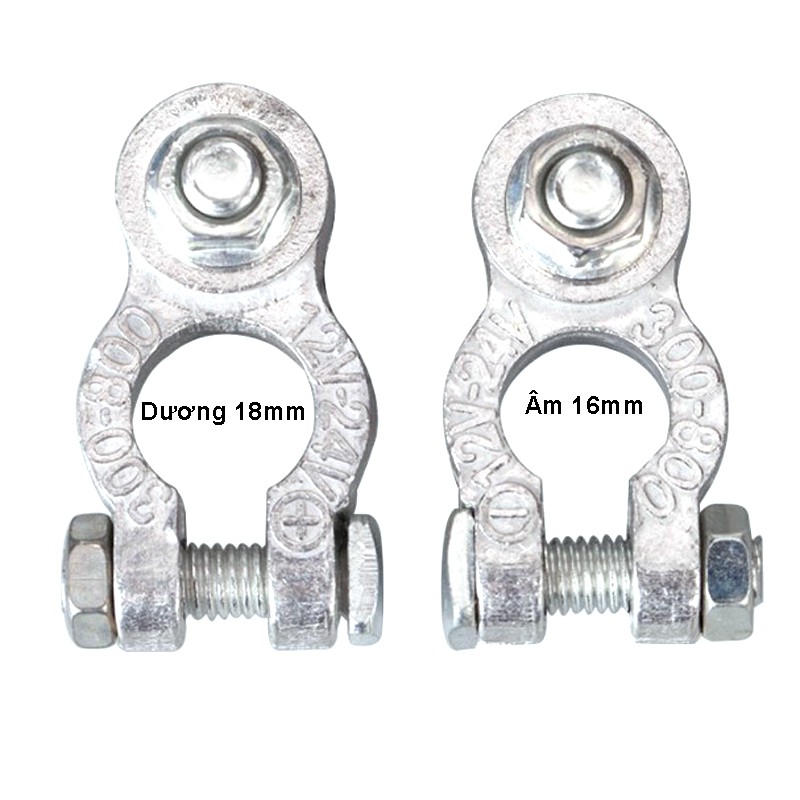 Đầu kẹp cọc bình ắc quy (1 cặp) loại to - xe ô tô - xe nâng điện