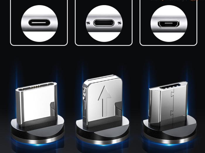 Đầu nam châm (loại 2 lõi) kết nối 360 độ (không kèm dây)