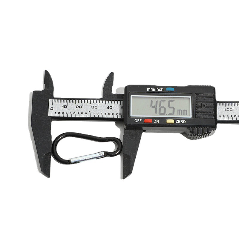 Móc khóa lò xo hợp kim nhôm treo đồ tiện dụng dài 46,5mm (màu ngẫu nhiên)