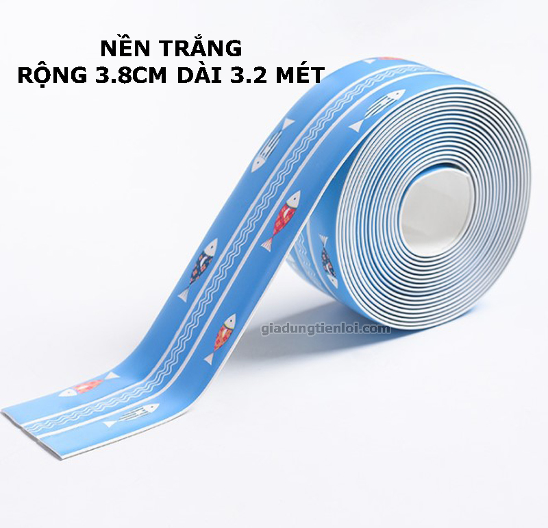 Băng keo PVC rộng 3.8CM chống thấm và chống nấm mốc nhà bếp