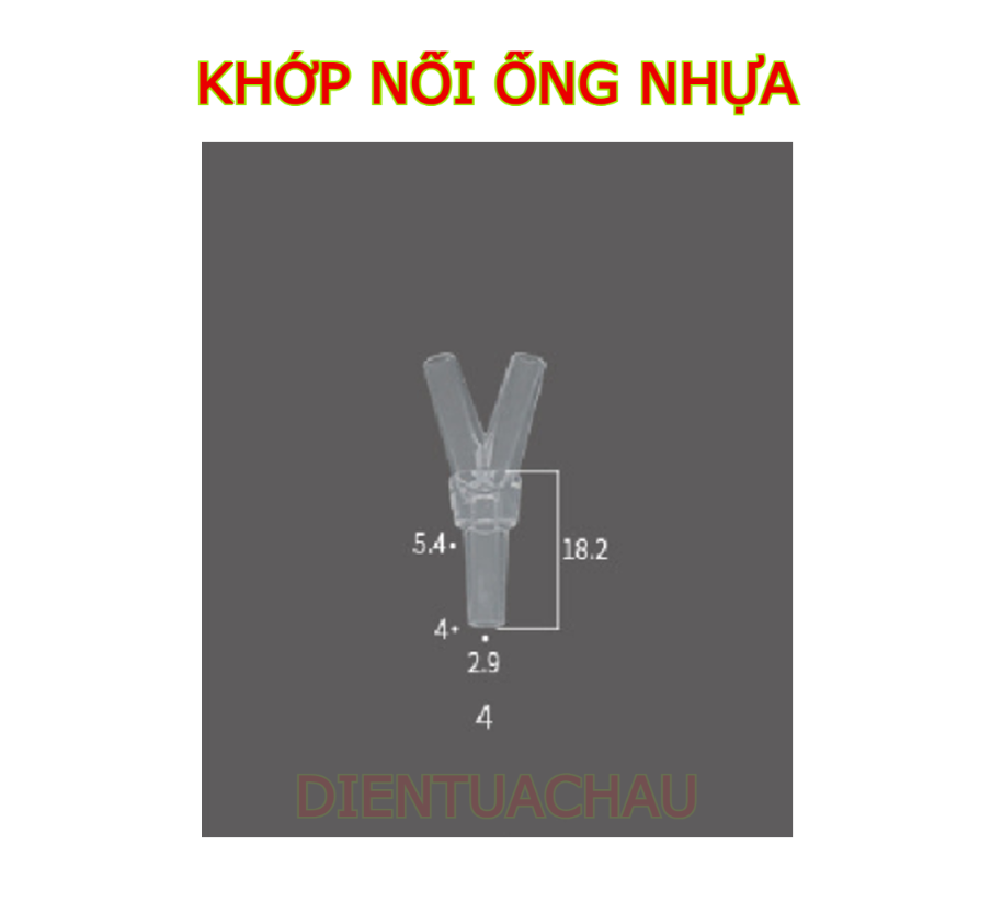 Khớp nối ống nhựa hình tháp chia ống nước máy bơm mini, máy bơm oxy ( GIÁ CHO 1 KHỚP)