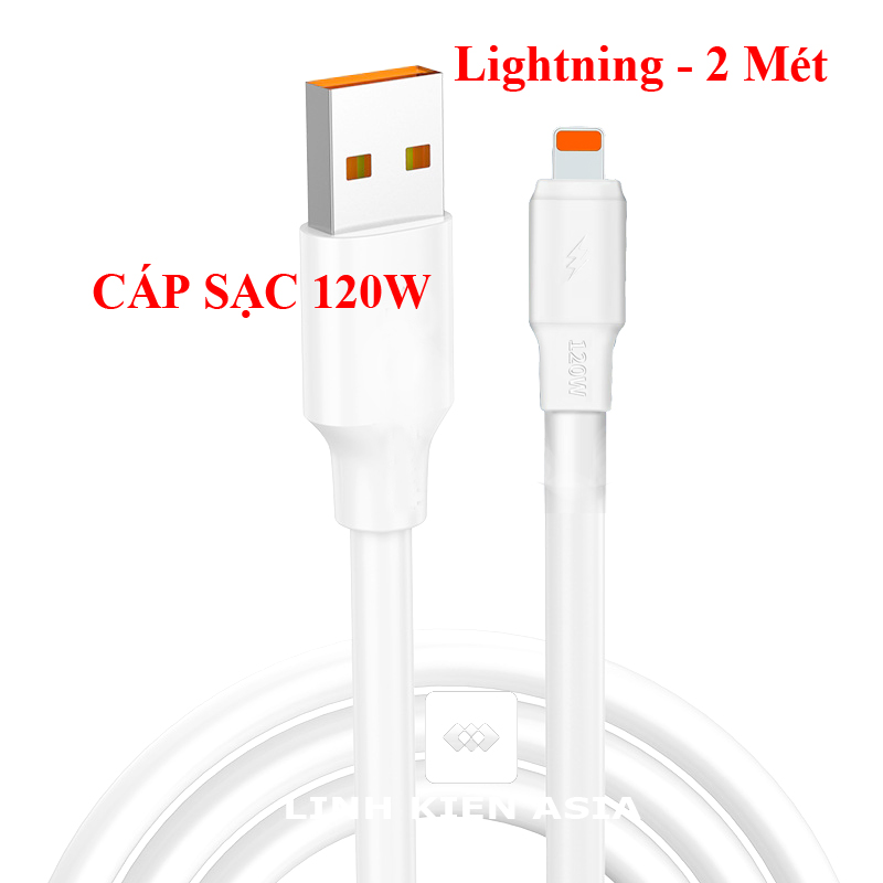 Dây cáp sạc nhanh 120W, cáp dữ liệu dây to tương thích với nhiều thiết bị và điện thoại
