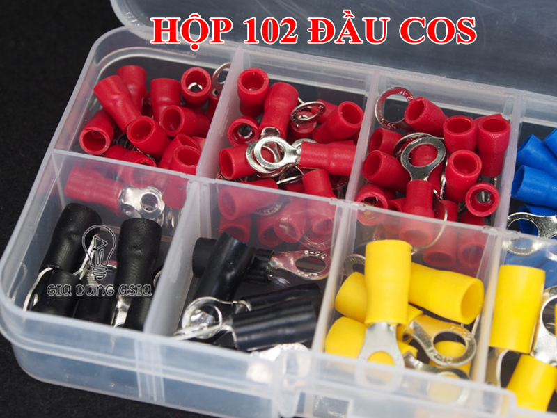 Hộp 102 đầu cos tròn RV chống cháy, an toàn, dẫn điện tốt