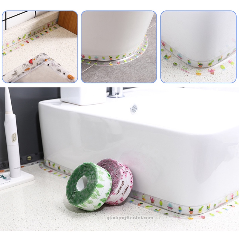 Băng keo PVC rộng 3.8CM chống thấm và chống nấm mốc nhà bếp