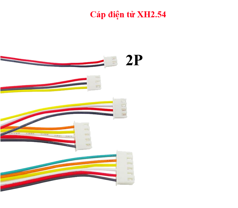 Cáp điện tử XH2.54 2P/3P/4P/6P/8P/10P/12P dài 20CM