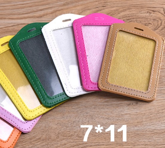 Bao da đựng thẻ dọc 5.4x8.5cm - thẻ đeo bằng da 1 mặt DỌC