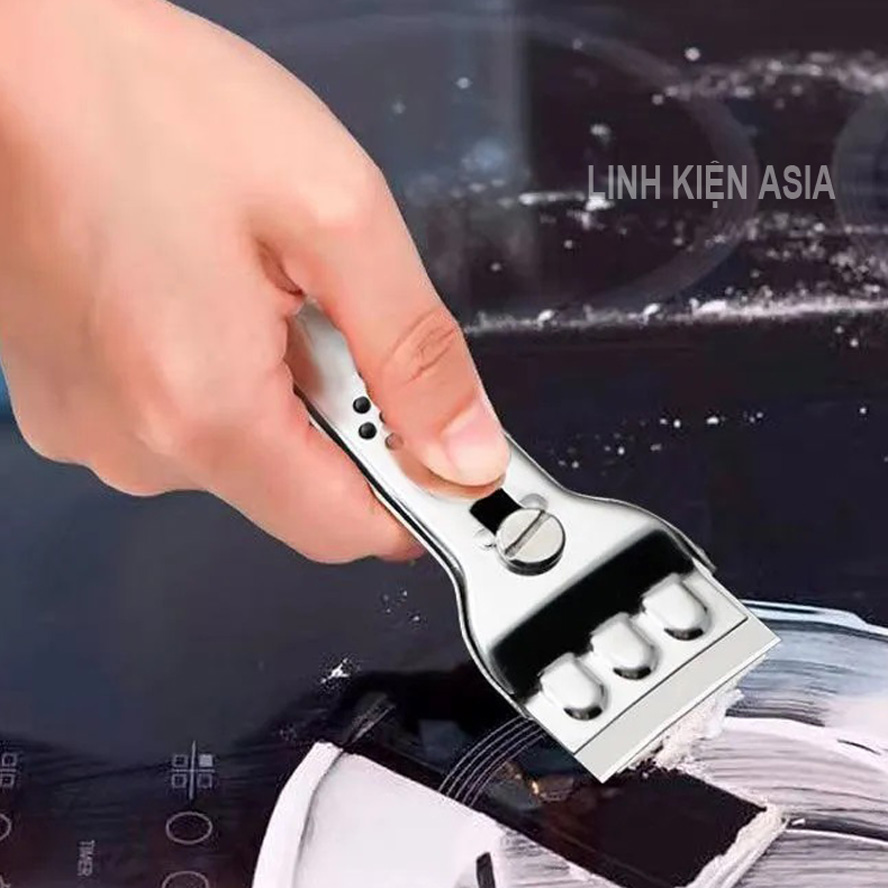 Xẻng cạo vệ sinh bếp, nền nhà, khử băng tủ lạnh bằng thép đa năng