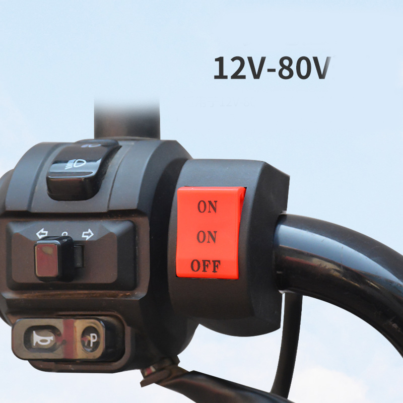 Công tắc đèn pha xe máy, công tắc 2 nấc/ 3 nấc gắn ghi đông xe đạp điện, xe mô tô