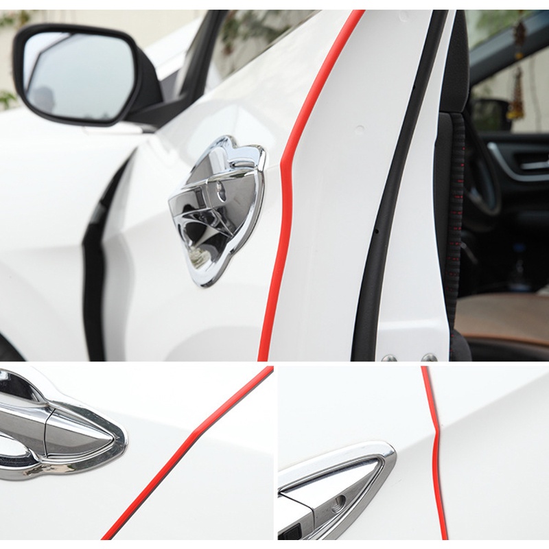 Cuộn 5 mét gioăng cao su lõi thép nẹp viền cửa chống va đập trầy xước cánh cửa Ô Tô