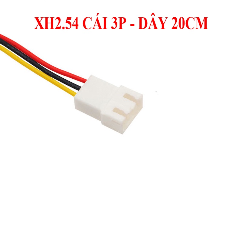 Cáp điện tử XH2.54 2P/3P/4P/6P/8P/10P/12P dài 20CM