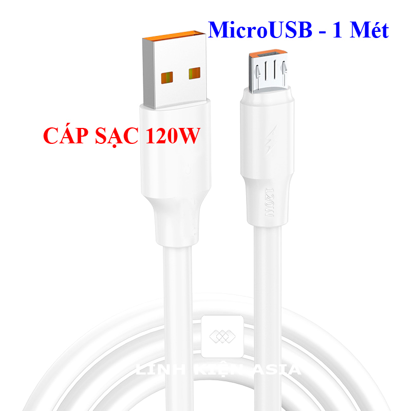 Dây cáp sạc nhanh 120W, cáp dữ liệu dây to tương thích với nhiều thiết bị và điện thoại