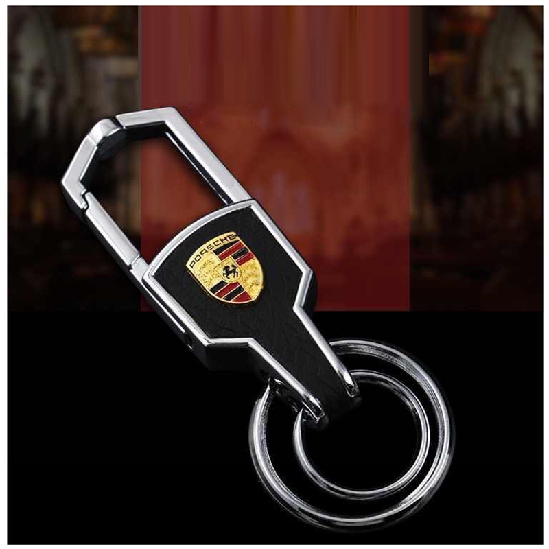 Móc treo chìa khóa có logo thương hiệu ôtô, xe hơi, xe máy cao cấp, không gỉ