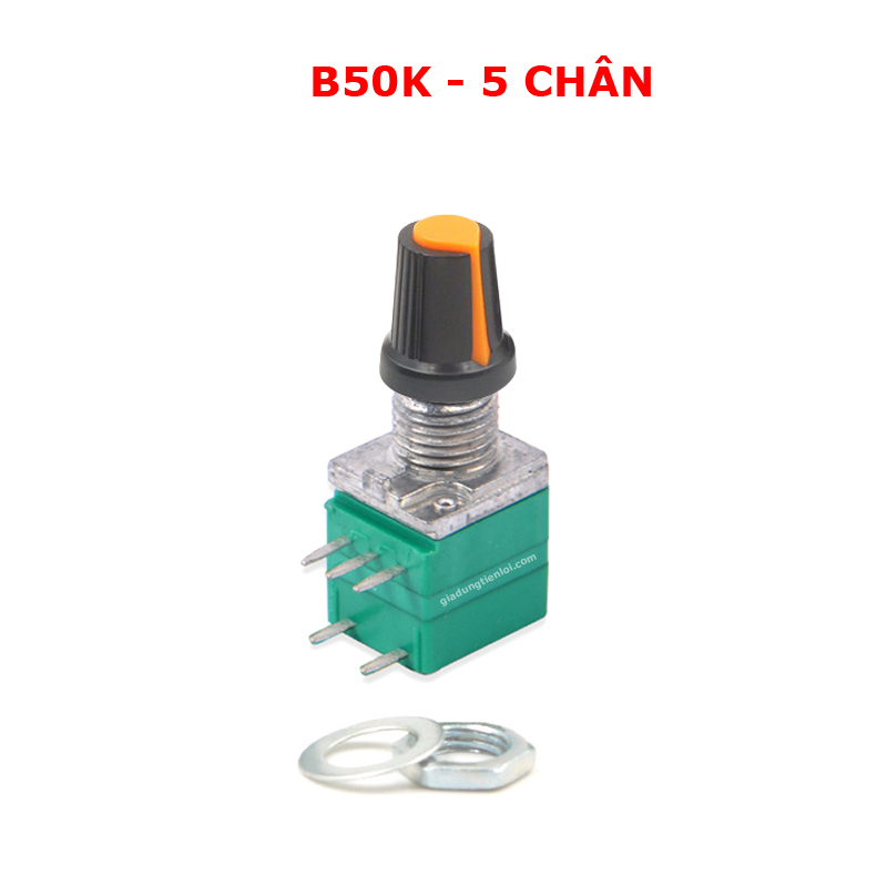 Chiết áp điều khiển volume / Biến trở có công tắc RV097NS đơn 5 chân
